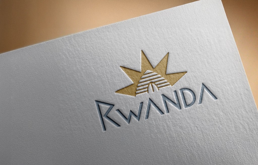 Rwanda identity mark on textured paper