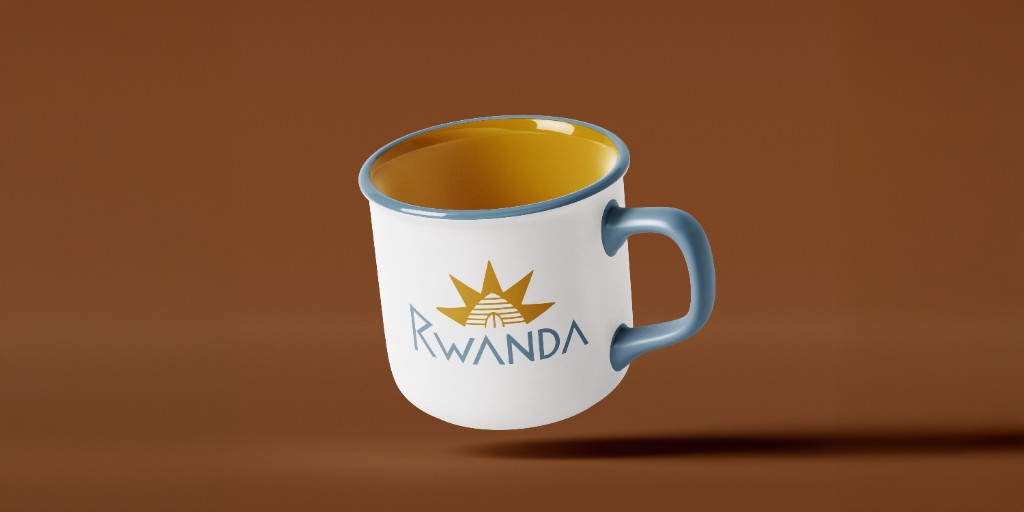 Rwanda branded mug mockup